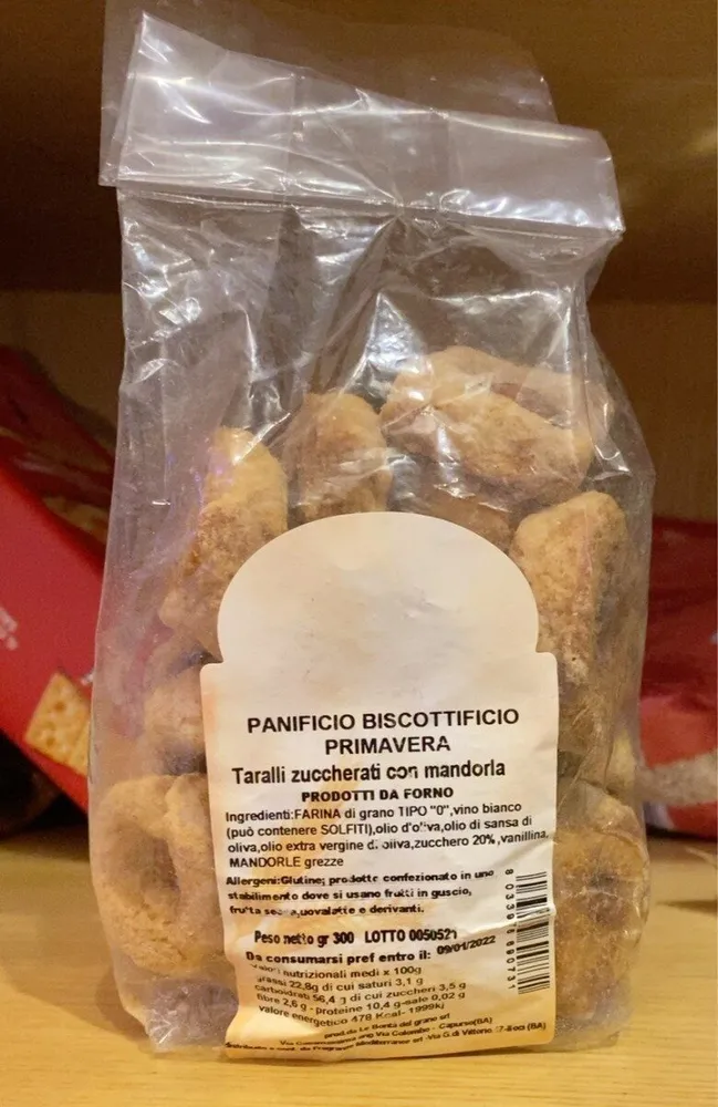 Taralli zuccherati con mandorla