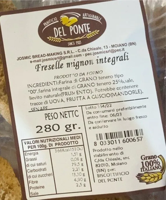 Freselle mignon integrali