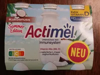 Danone Actimel® Kokosnuss Sommer Edition 6 x 100g = 600g
