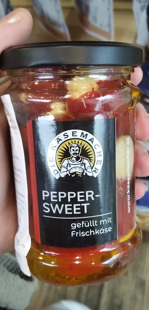 Pepper-Sweet gefüllt mit Frischkäse
