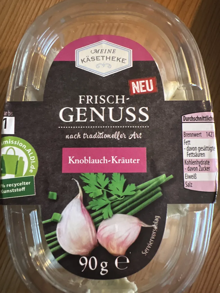 Meine Käsetheke Knoblauch-Kräuter