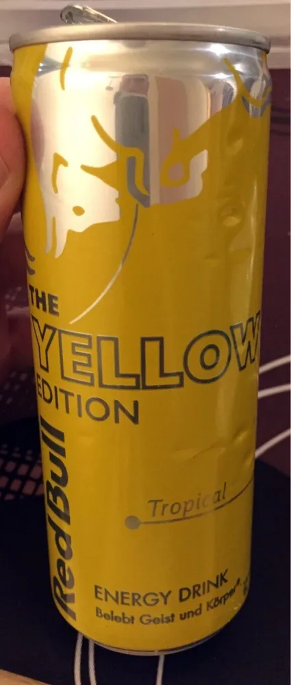 Energy Drink mit dem Geschmack tropischer Früchte