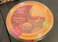 Hummus mit geröstetem Paprika