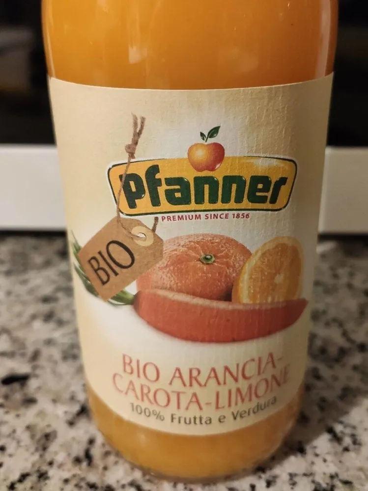 Bio arancia carota limone