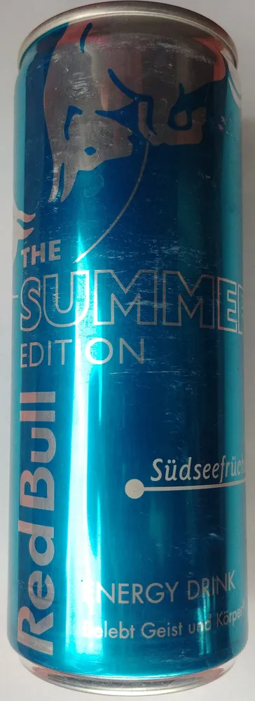 Energy Drink mit dem Geschmack von Südseefrüchten