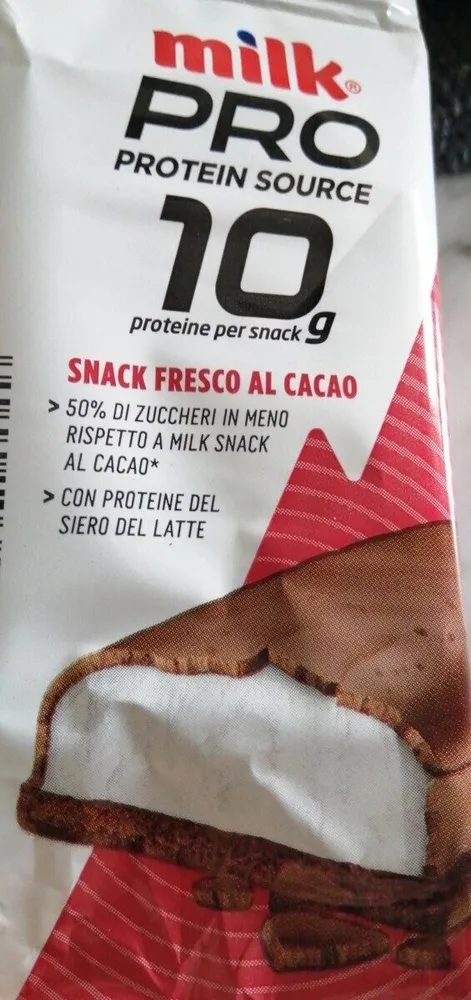 Milk pro protein source snack fresco al cacao