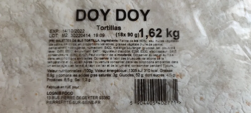 tortillas