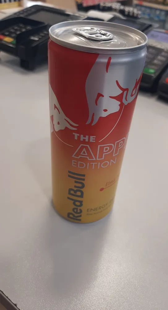 Red bull apple flavor energy drink