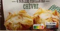 4 paniers feuilletes chevre