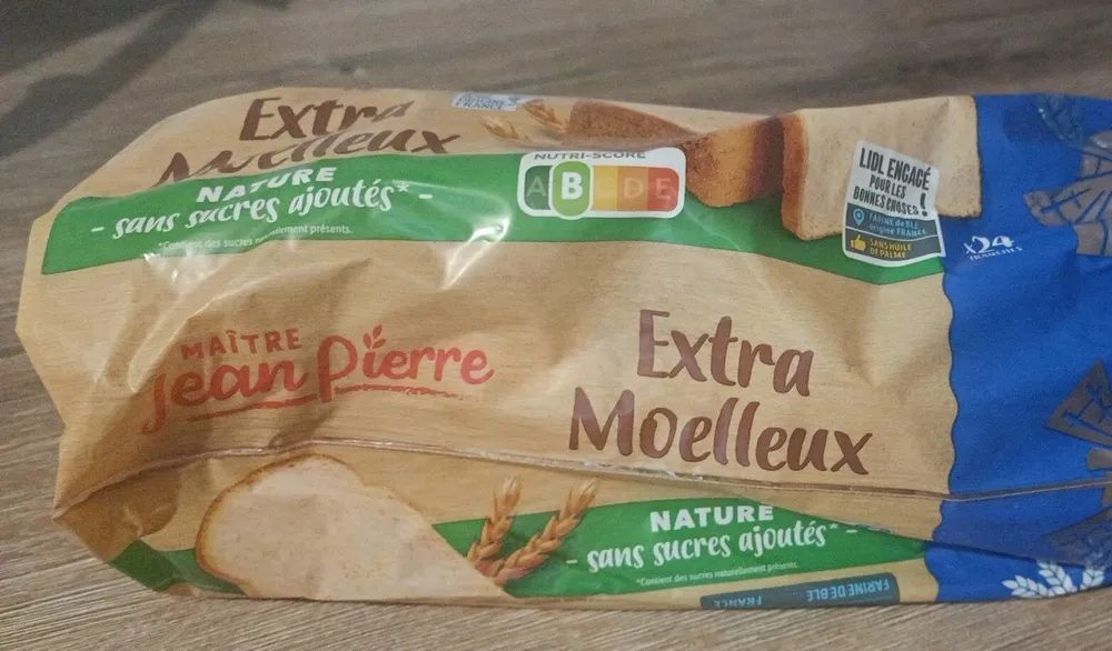 Pain de mie extra moelleux sans sucres ajoutés