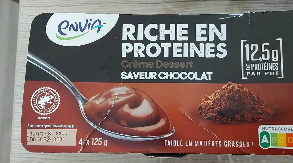 Crème dessert riche en protéines