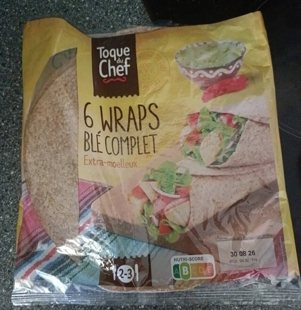 Wraps blé complet