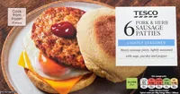 Tesco pork and herb sausage patties