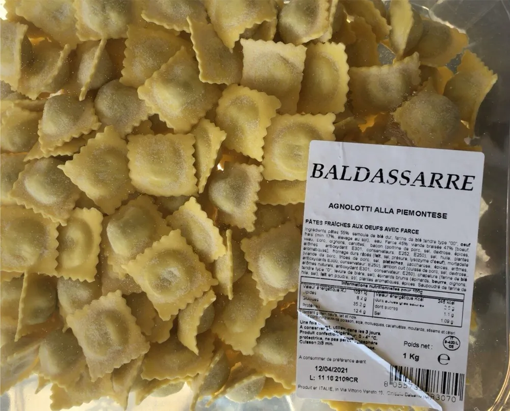 Pâtes fraiches aux oeufs avec farce