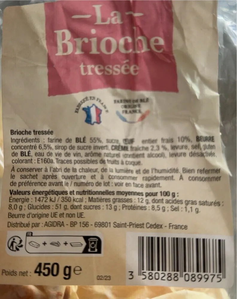 La brioche tressée
