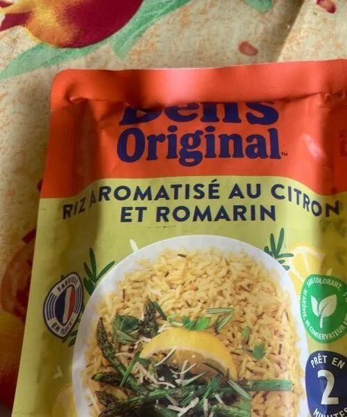 Riz aromatisé au citron et romarin