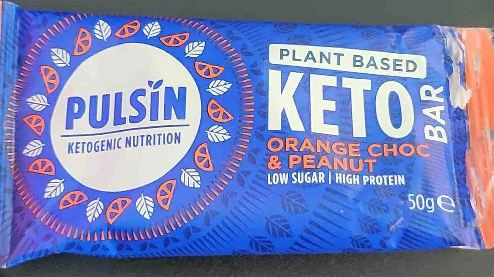 Orange, chocolate, and Peanut Keto Bar