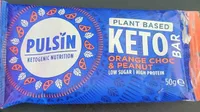 Orange, chocolate, and Peanut Keto Bar