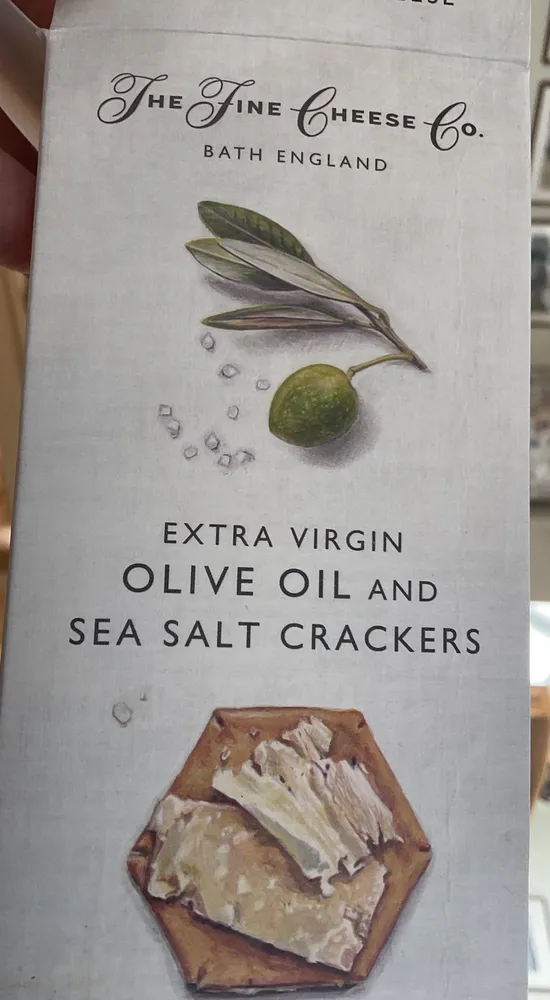 Extra Virgin Olive Oil and Sea Salt Crackers