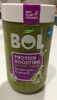 Garden pea and spinach power soup