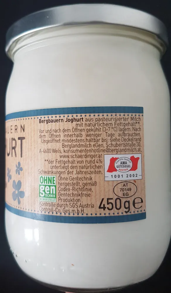 Bergbauern yoghurt Natur