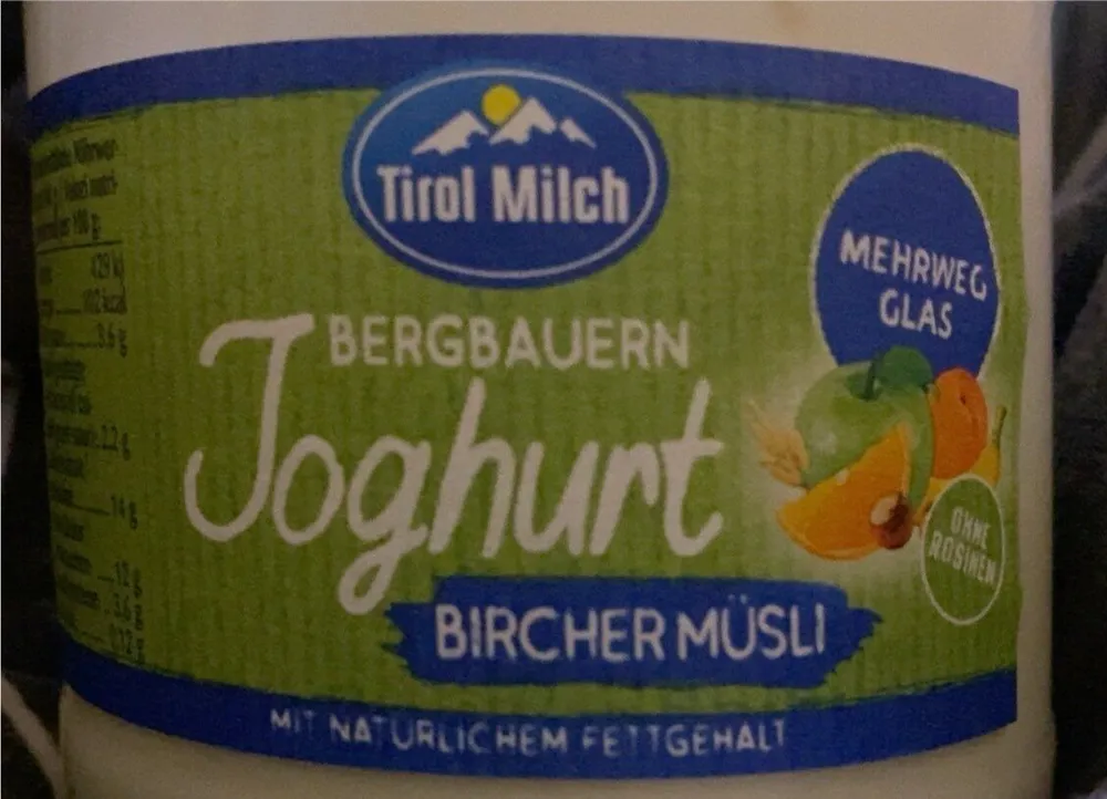 Bergbauern Birchermüsli Joghurt
