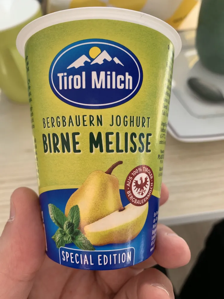 Bergbauern Joghurt Birne Melisse