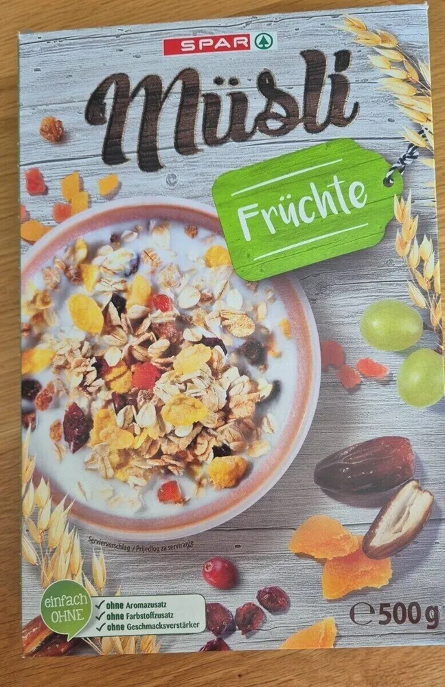 Müsli Früchte