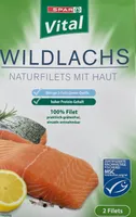 Wildlachs Naturfilets mit Haut