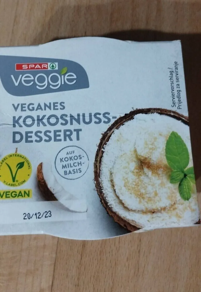 Veganes kokosnuss-dessert