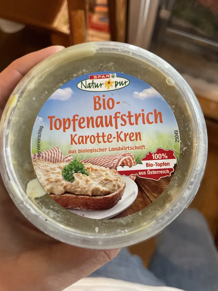 Bio Topfenaufstrich Karotte -Kren