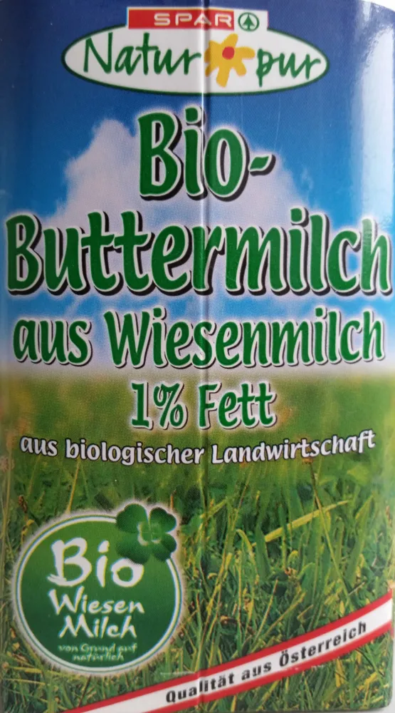 Bio-Buttermilch aus Wiesenmilch 1% Fett