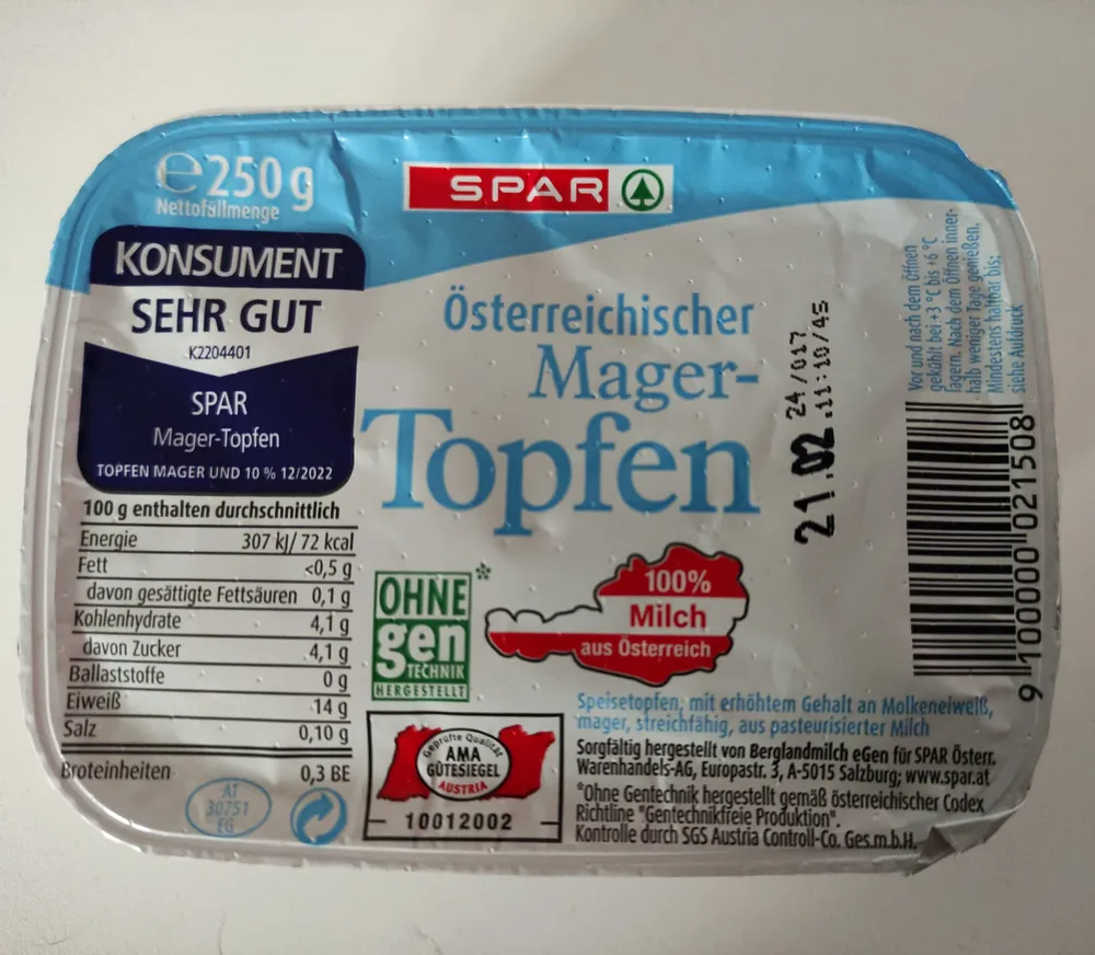 Spar Mager Topfen