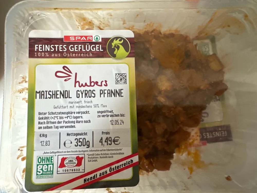 Maishendl Gyros Pfanne