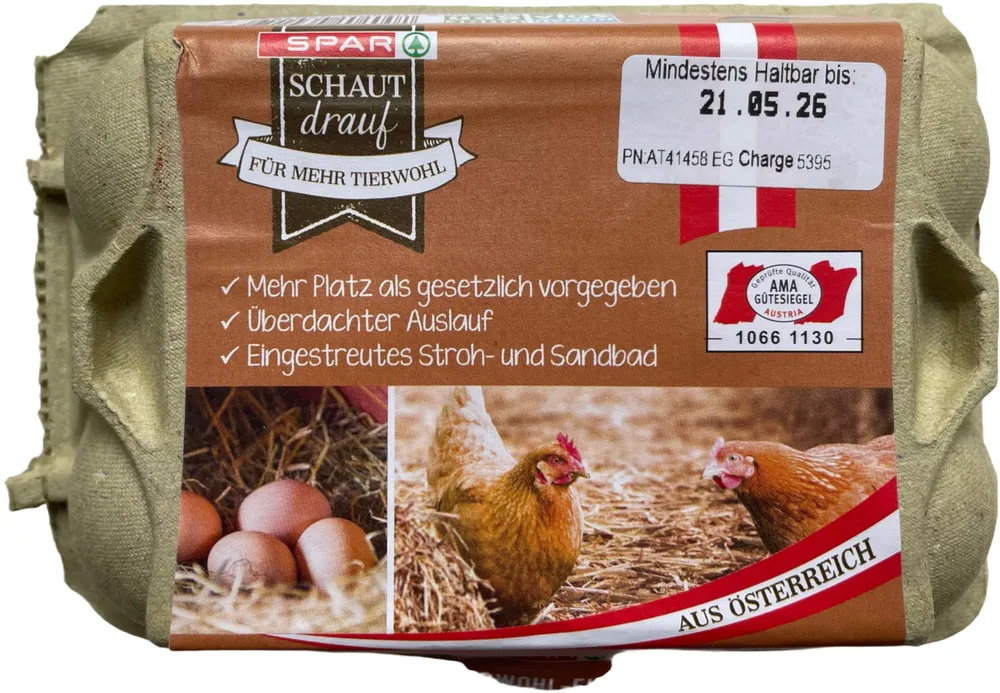 Eier aus Bodenhaltung