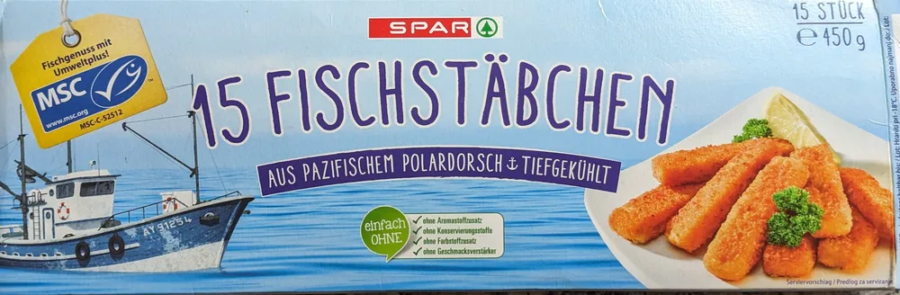 Fischstäbchen 15 Stk