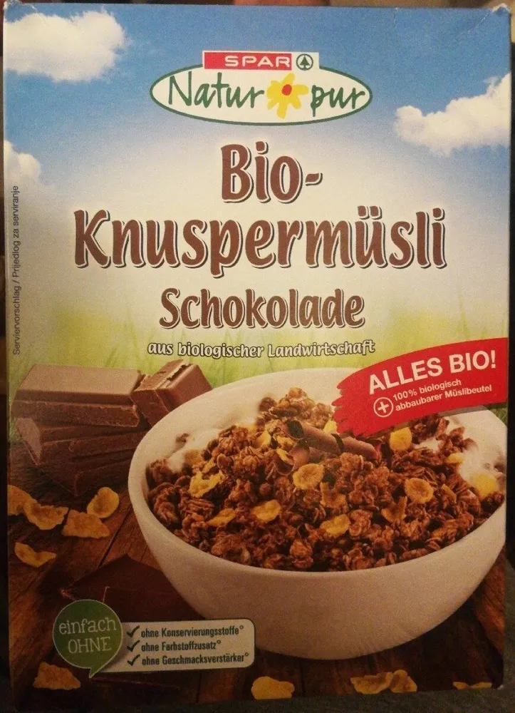 Bio-Knuspermüsli Schokolade
