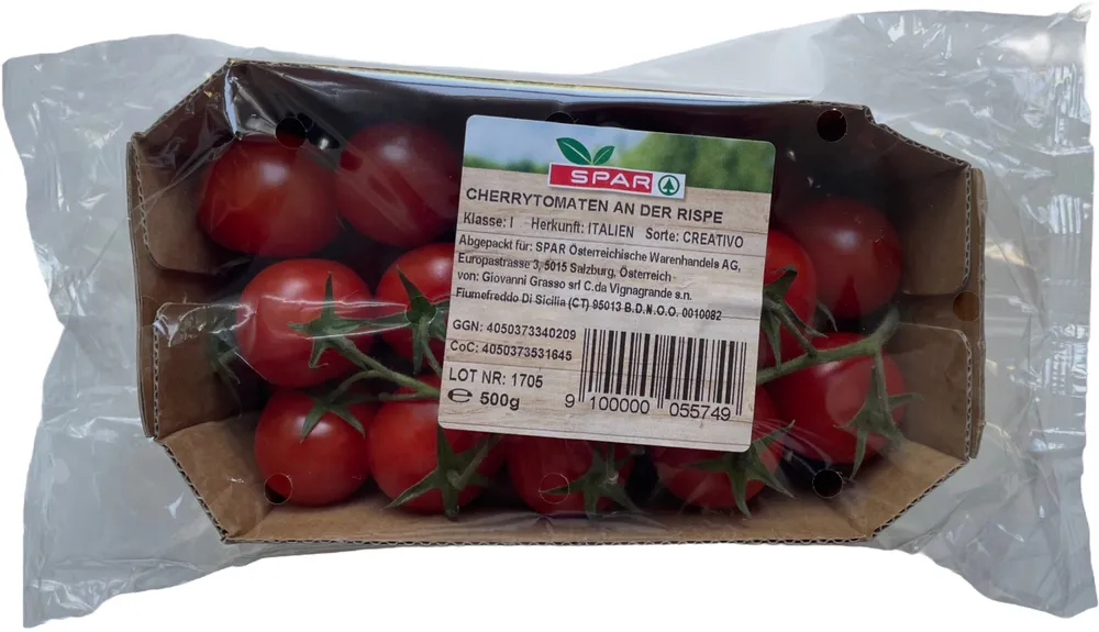 Cherrytomaten an der Rispe