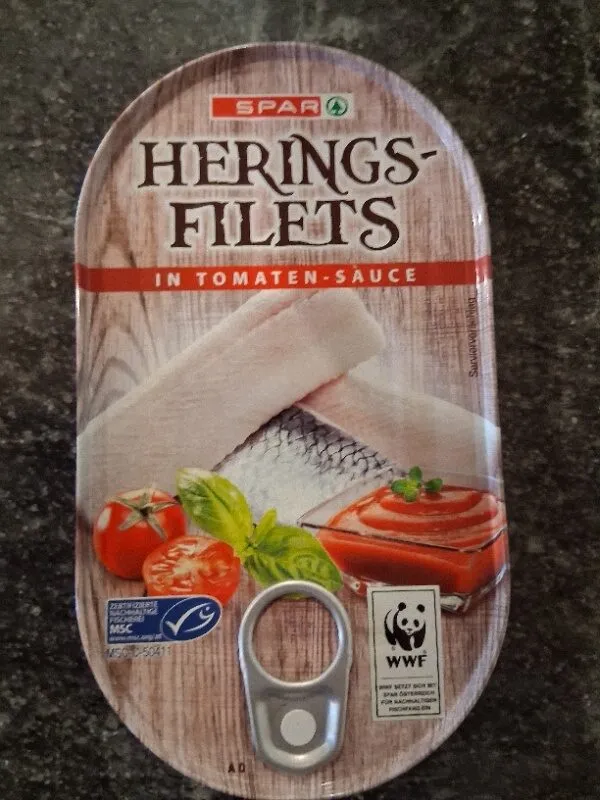 Heringsfilets in Tomaten-Sauce