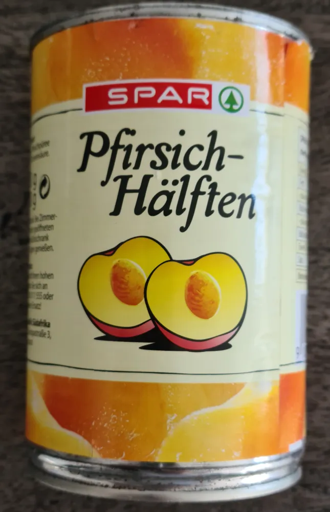 Pfirsich-Hälften