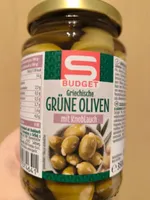 Grüne Oliven Mit Knoblauch