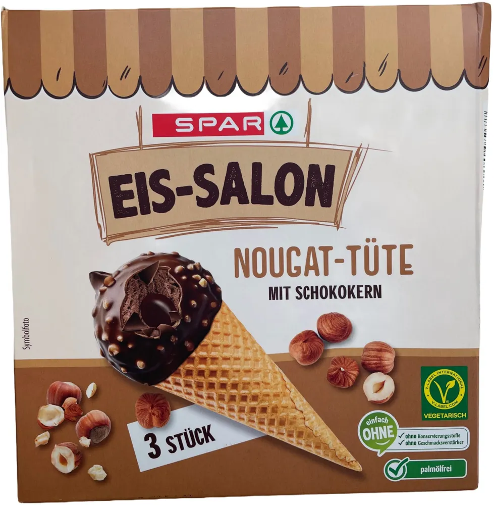 Eissalon Nougat-Tüte