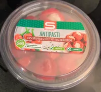 Antipasti Kirschpaprika gefüllt mit Frischkäse
