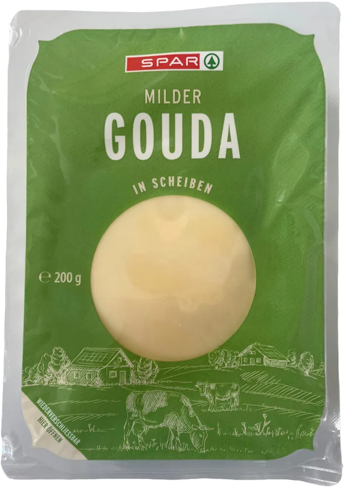 Milder Gouda in Scheiben