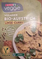 Veganer Bio-Aufstrich Linse-Curry