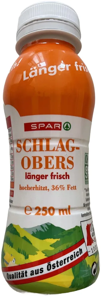 Schlagobers länger frisch