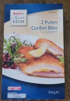 2 Puten Cordon Bleu gebacken