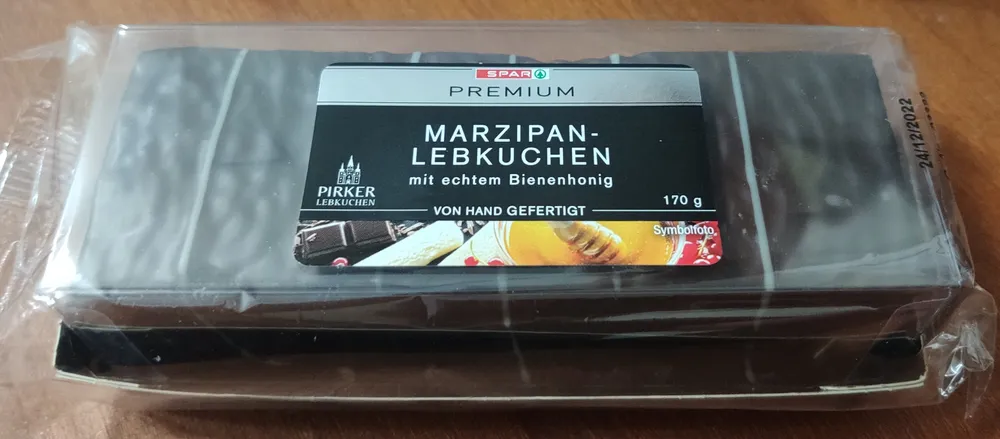 Marzipanlebkuchen mit echtem Bienenhonig