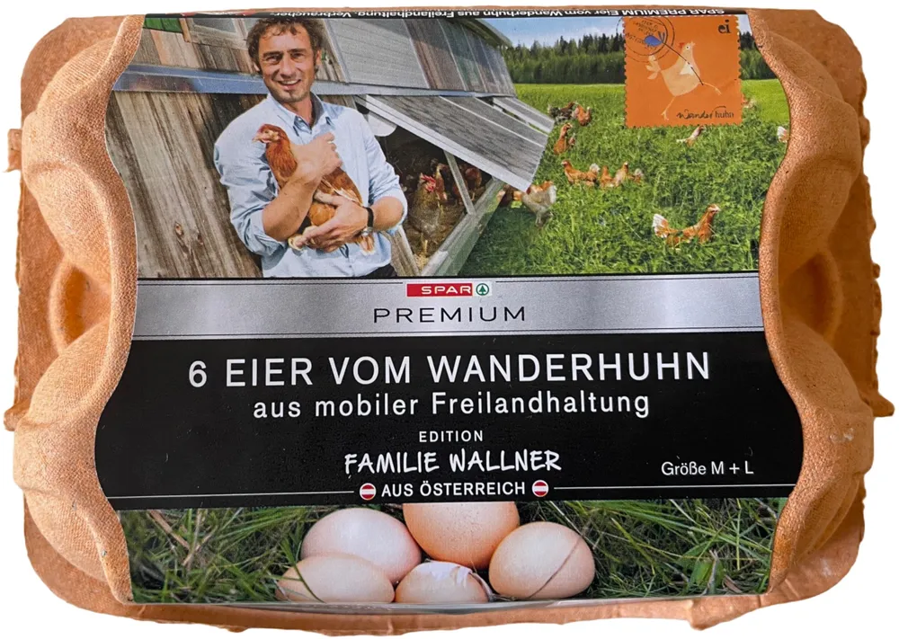 Eier vom Wanderhuhn aus mobiler Freilandhaltung
