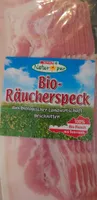 Bio-Räucherspeck geschnitten